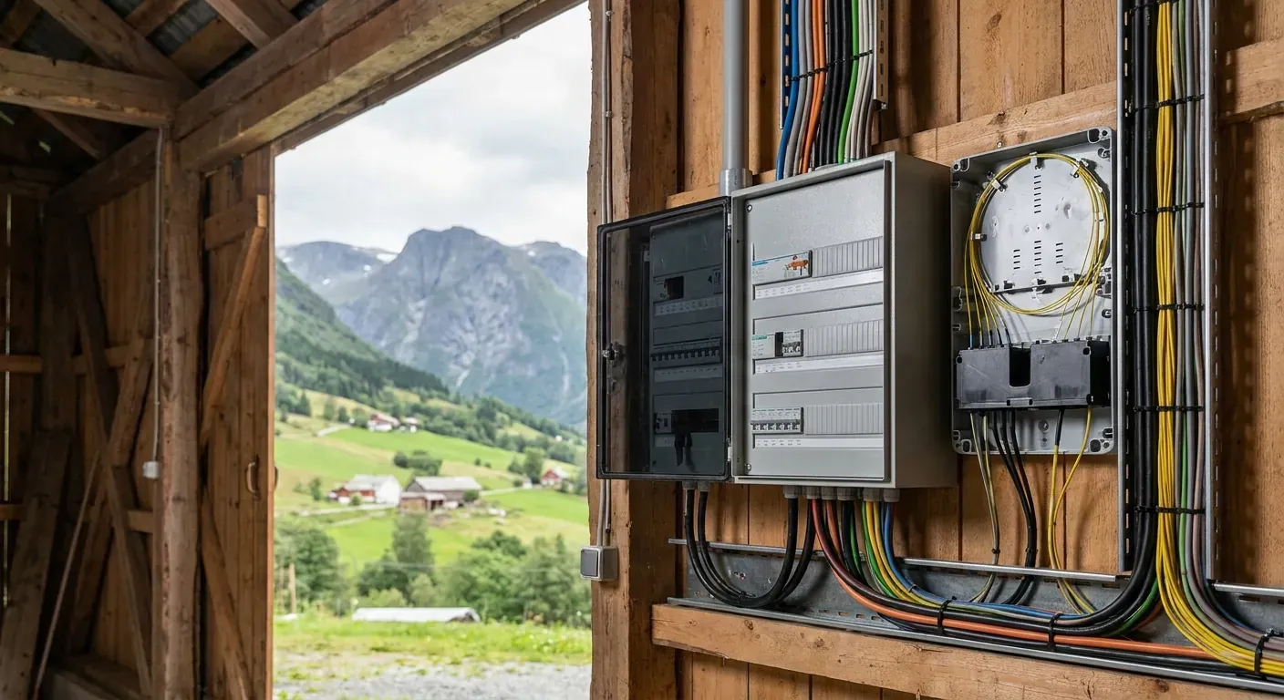 Digitalisering av landbruket på Voss: Ein komplett guide til elektro og fiber på garden - Featured Image